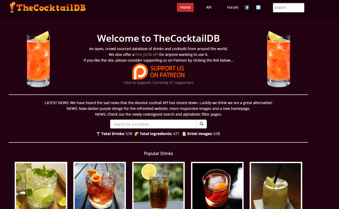鸡尾酒DB API文档